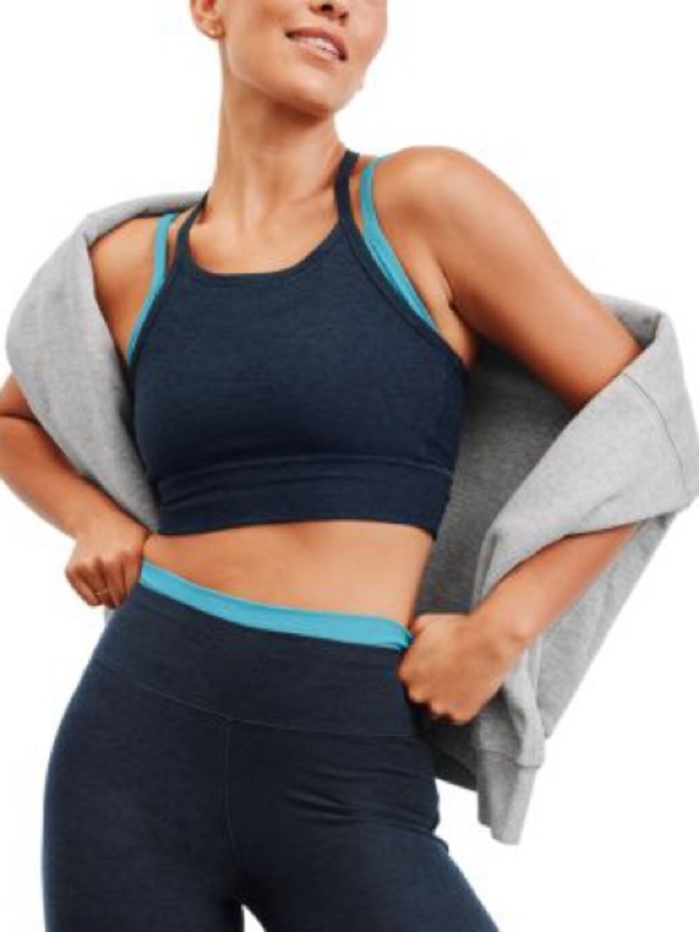 Beyond Yoga Spacedye layered bra & leggings